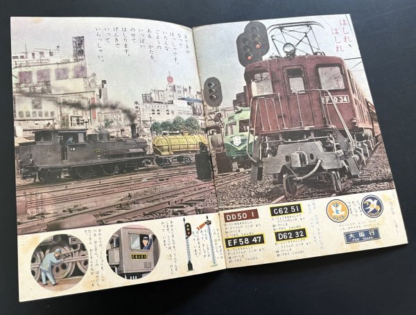  Showa Retro picture book [...]D51 electric locomotive railroad museum . earth materials materials 