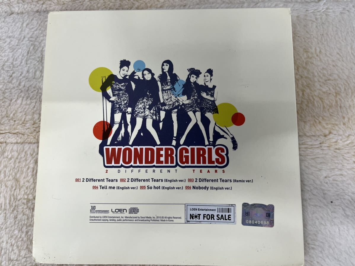 【送料込】Wonder Girls ワンダーガールズ 2 Different Tears 韓国盤 直筆サイン入り シングルCD K-popの画像5