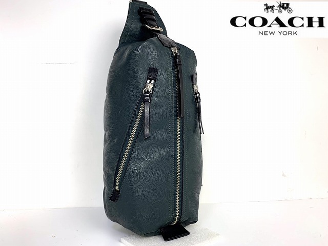 送料無料★ コーチ メンズ COACH トンプソン レザー ボディバッグ ワン ショルダーバッグ_画像1