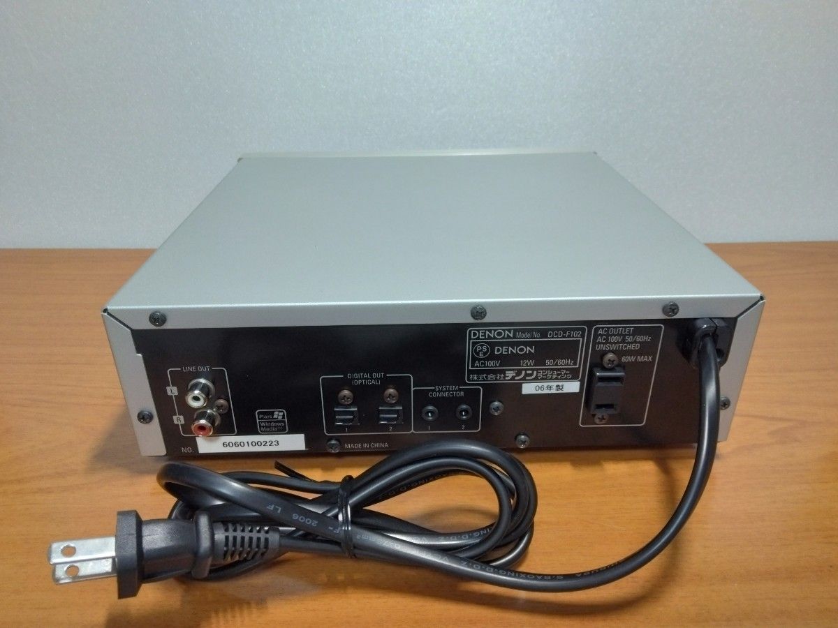デノン DCD-F102(SP) CDプレーヤー デノン DCD-F102(SP) CDプレーヤー