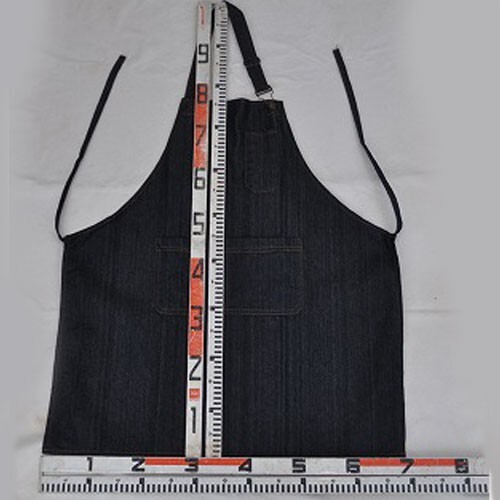 Denim apron long size デニムエプロン　ロングサイズ　前掛け　新品　ツールポケット付き多機能エプロン_画像3
