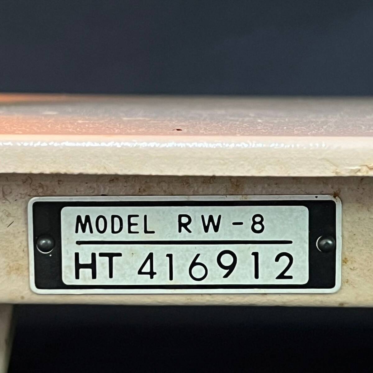 BEg081R 120 RICCAR リッカー ミシン MODEL RW-8 HT416912 鉄製 本体 裁縫 手工芸 アンティーク 昭和レトロ _画像7