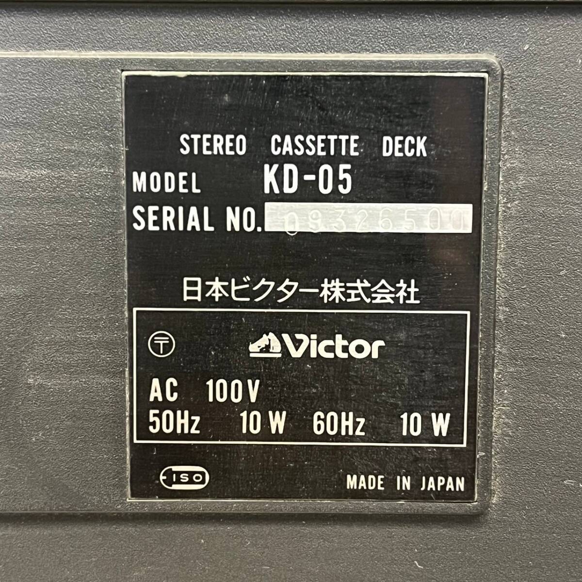 BEd028I 140 Victor ビクター 3点 まとめ KD-05 カセットデッキ JA-S115 アンプ JT-V115 チューナー オーディオ機器 _画像5