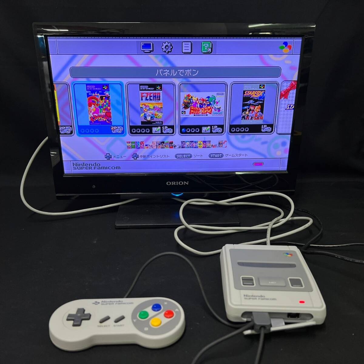 BEg087R 60 箱付 Nintendo Classic Mini CLV-301 SFC 任天堂 クラシックミニ スーパーファミコン コントローラ ソフト 20+1内蔵 ゲーム機 _画像2