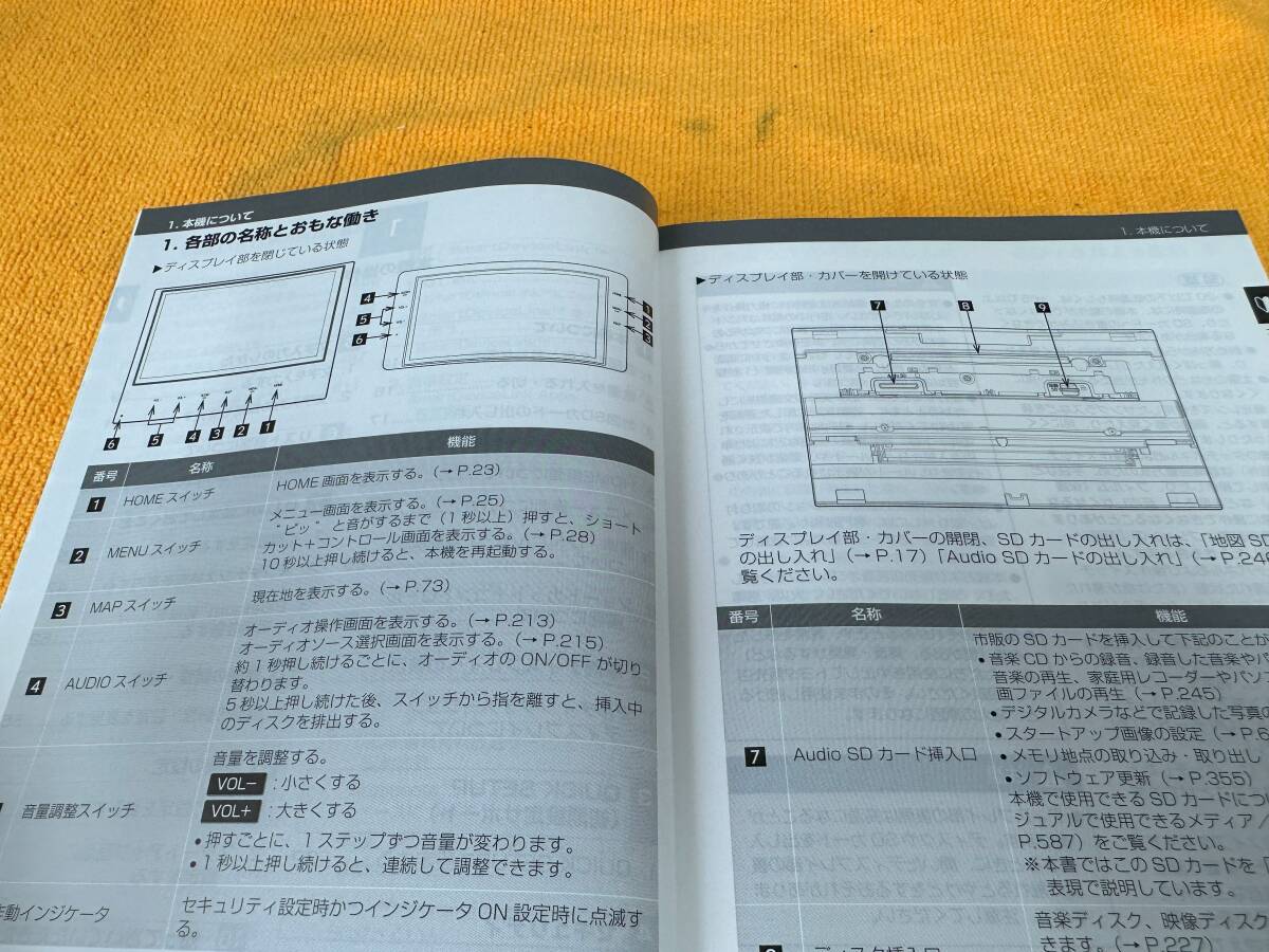 【取説　トヨタ　純正　SDナビ　NSZN-Z68T　取扱説明書　取扱書　TOYOTA　SDナビゲーション】_画像3