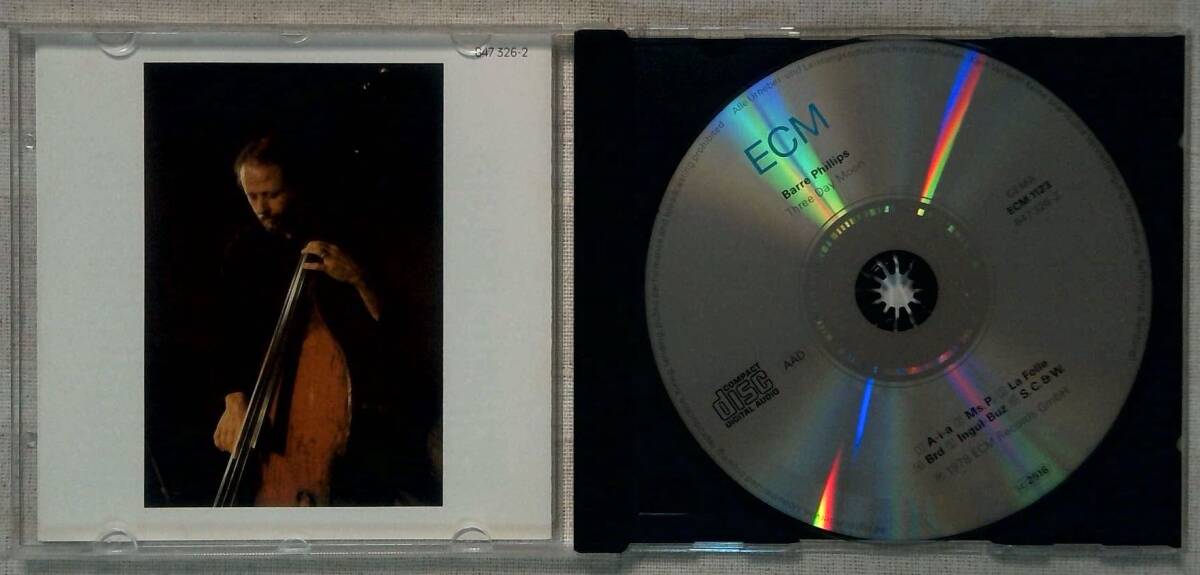 Barre Phillips - Three Day Moon ECM1123 ドイツ盤 CD Terje Rypdalの画像2