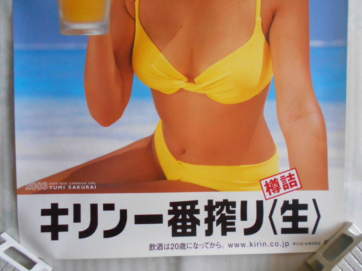 稀少 キリンビール 桜井裕美 非売品 販促 ポスター Ｂ２サイズの画像3