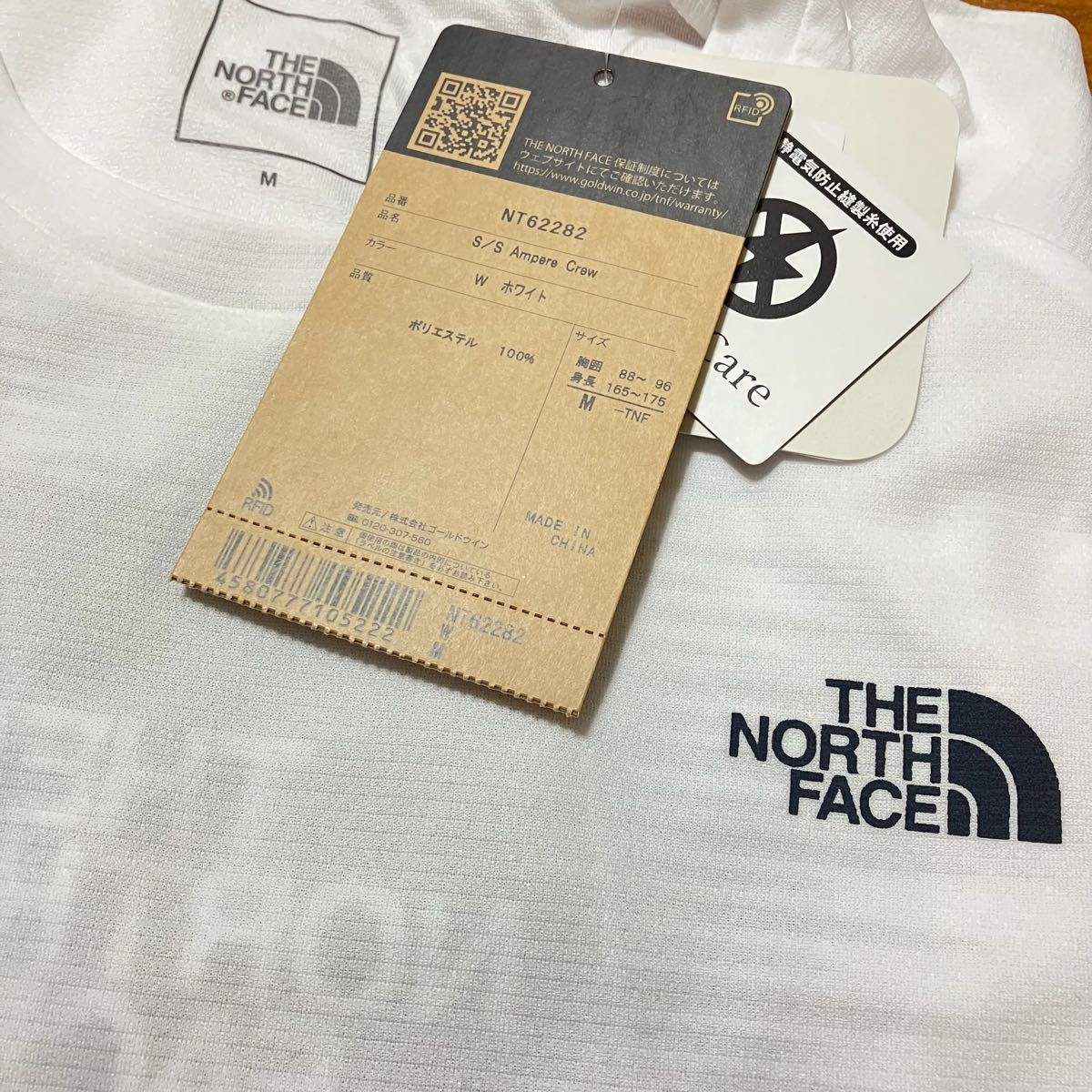 THE NORTH FACE ザノースフェイス 半袖Tシャツ ショートスリーブアンペアクルー NT62282 メンズMホワイト新品