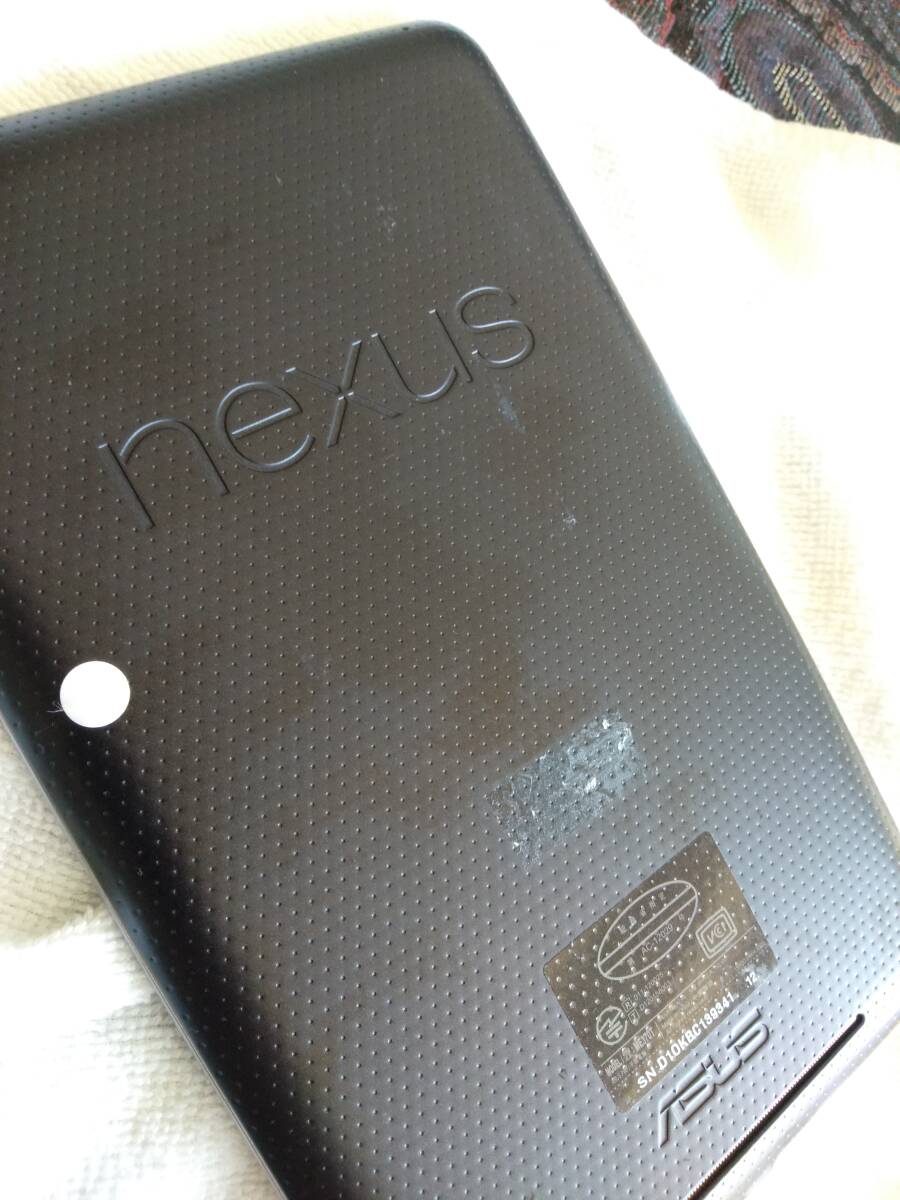☆★ASUS Google Nexus7(2012) 7インチ タブレット バージョン7.1.2 現時点動作品ですが　ワケあり ジャンク出品☆★_画像4
