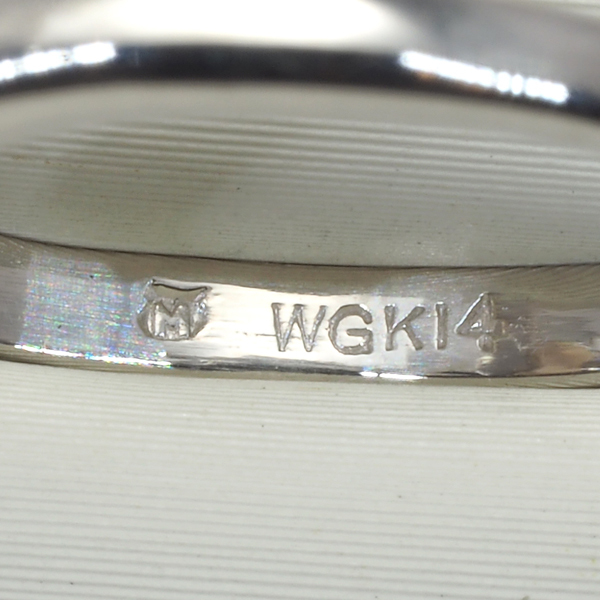  Mikimoto кольцо жемчуг Akoya жемчуг 8.0mm 10 номер K14WG BLJ