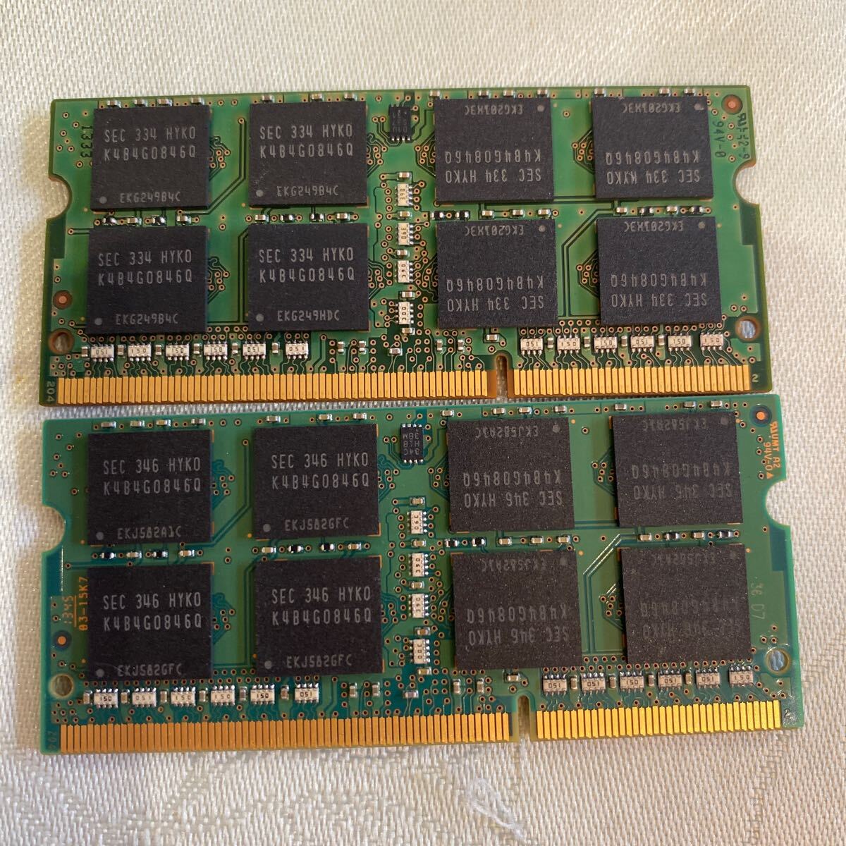 SAMSUNG DDR3 1600 2RX8 PC3L 12800 8GBX2枚セット(16GB)⑤の画像2