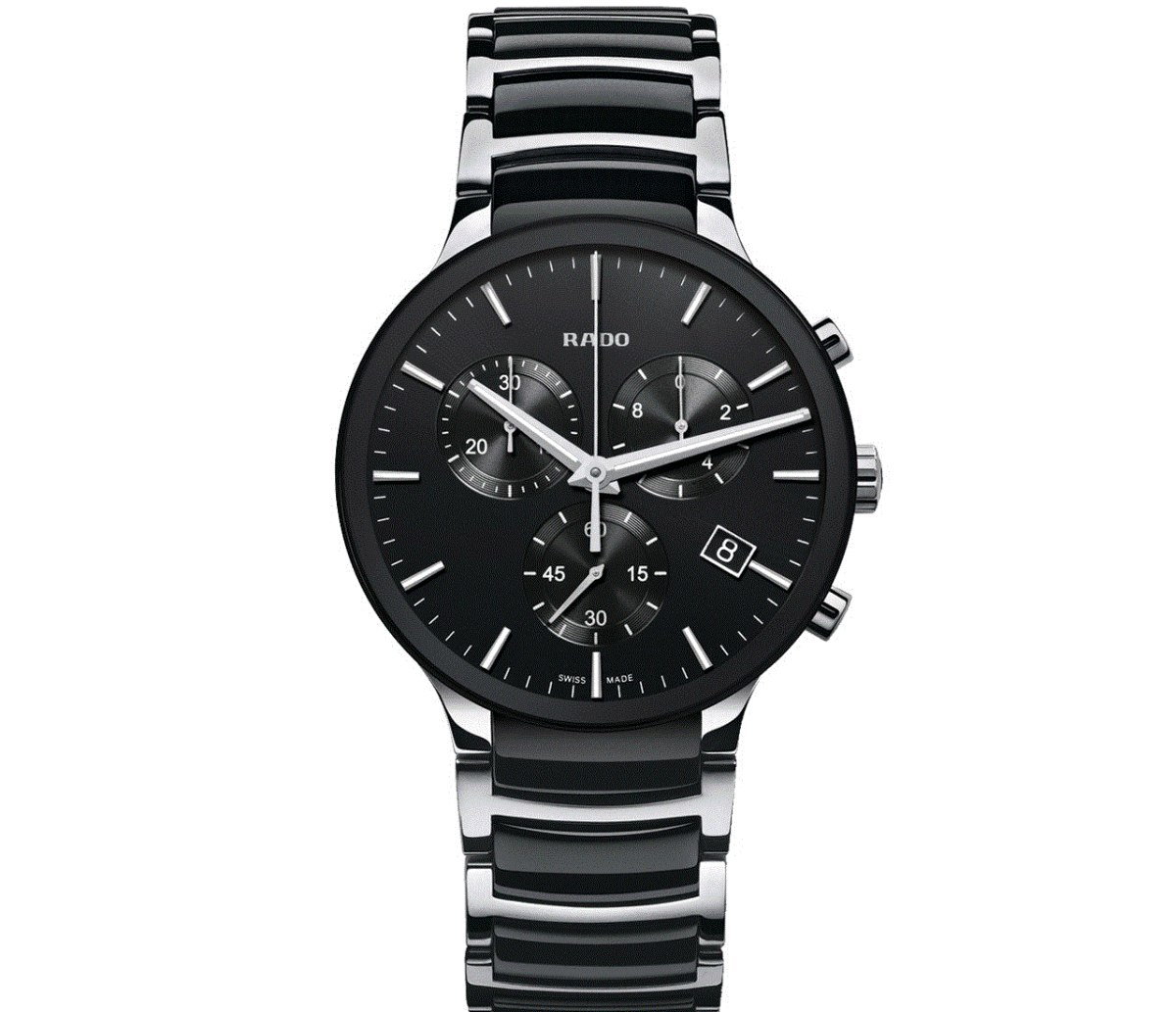 【希少品】 RADO ラドー セントリックス クロノグラフ ６０％以上割引 R30130152 電池式 5年保証 美品 ブランド腕時計 メンズの画像1