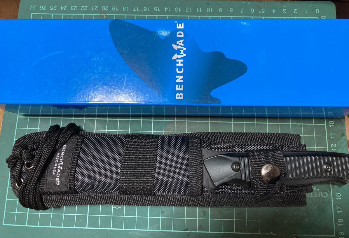 Benchmade 140BK ブラック ナイフ 。ベンチメイド 登山 釣り キャンプ ブッシュクラフト クマ対策 護身用 狩猟 鹿狩 猪狩 熊狩 クマの画像3