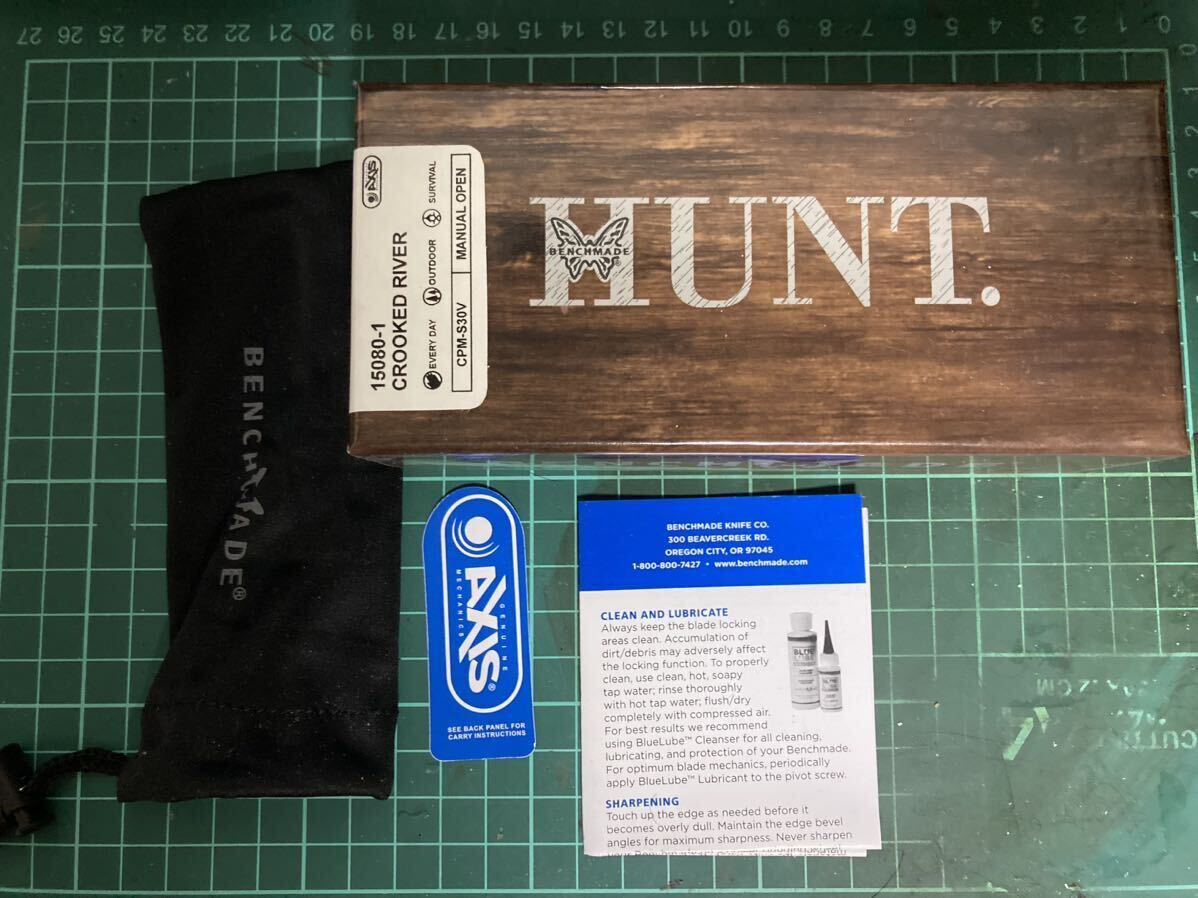 Benchmade 15080-1 Crooked ベンチメイド ナイフ ブラウン / 登山 釣り キャンプ ブッシュクラフト クマ対策 護身用 狩猟 鹿狩 猪狩 熊狩の画像4