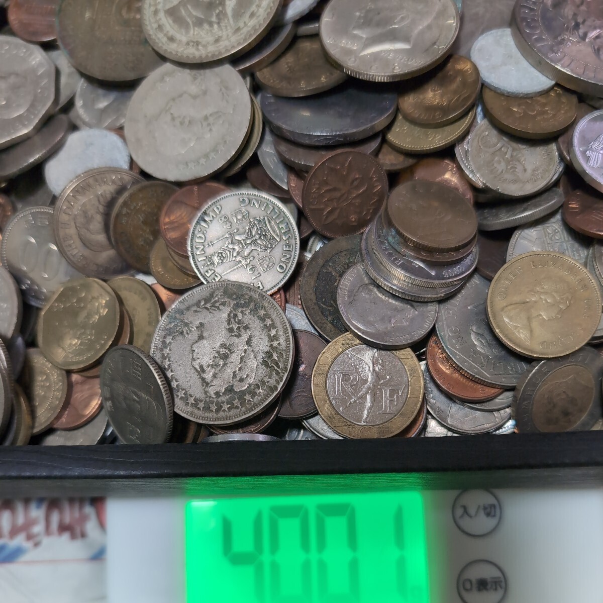 8n14外国銭 古銭 硬貨 外貨　貨幣　外国　コイン　まとめ　大量　アメリカ　イギリス等　約8kg_画像10