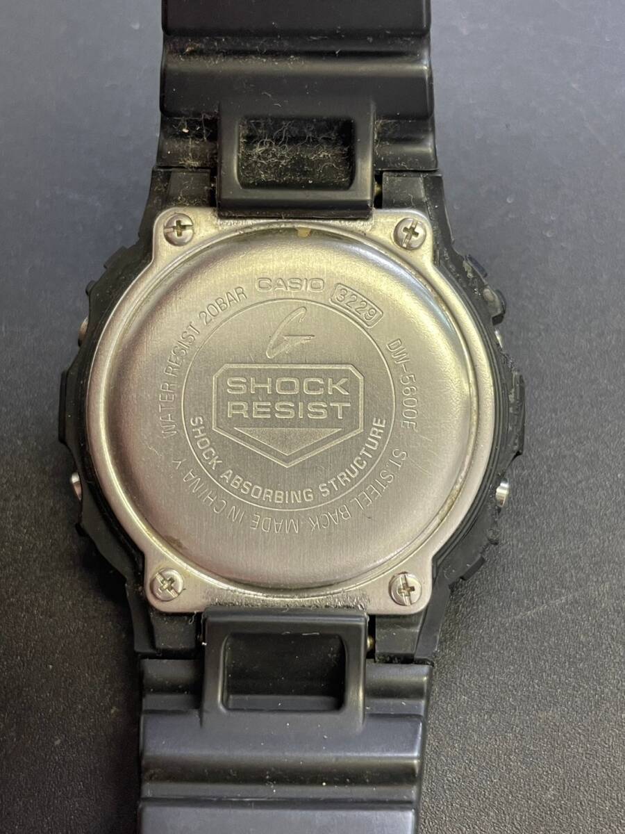 CASIO カシオ G-SHOCK ジーショック DW-5600E メンズ クオーツ 電池式 腕時計 動作確認済_画像5