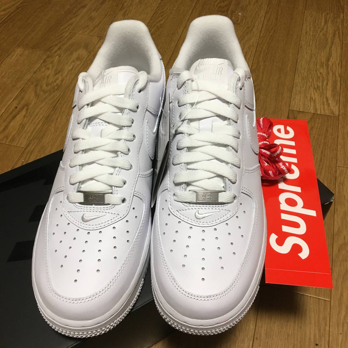 新品 未試着 26cm SUPREME NIKE AIR FORCE 1 LOW SP White シュプリーム ナイキ エア フォース 1 ホワイト 白 CU9225-100 AF1 即決 即発送_画像3