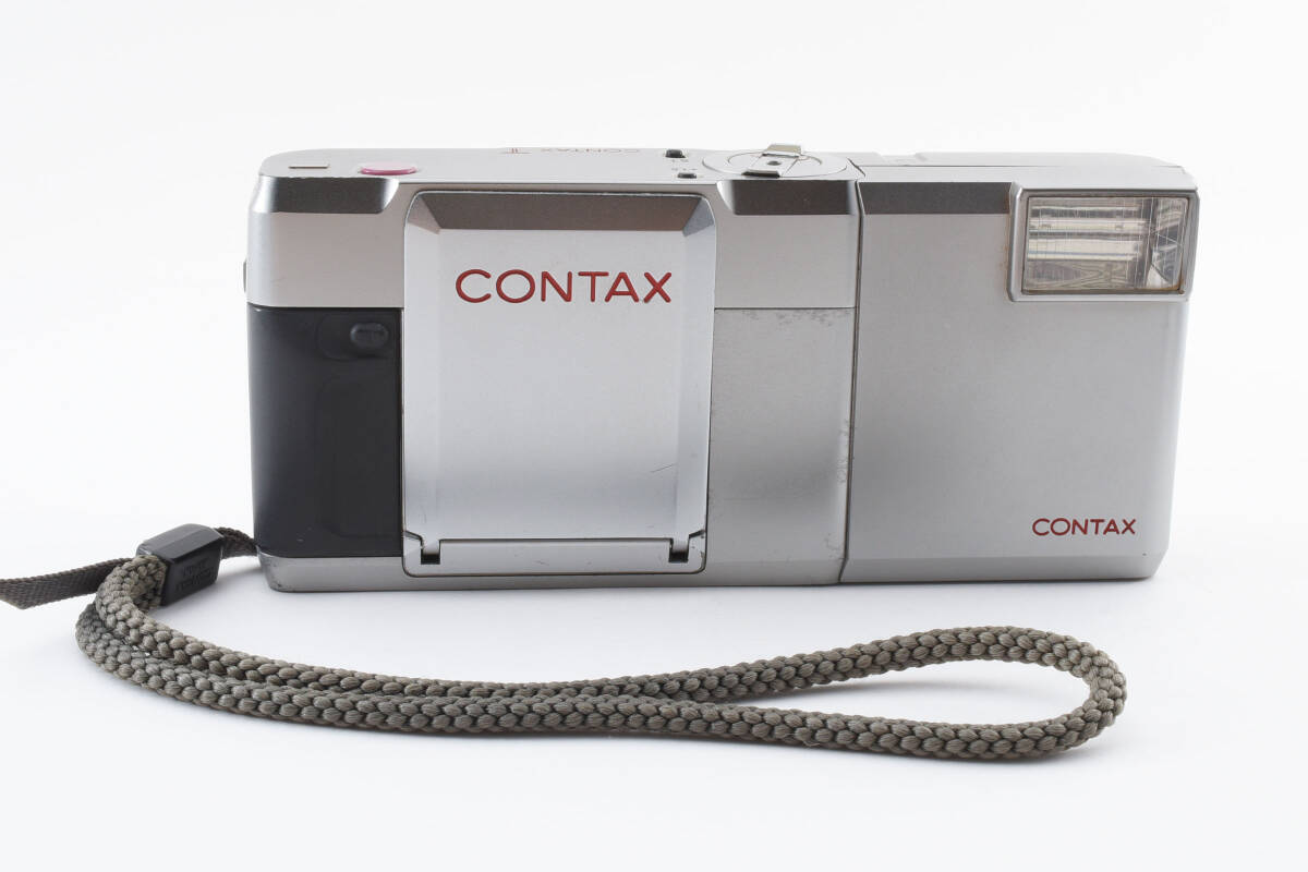 CONTAX コンタックス T 初代 ストロボ付き フィルムカメラ 【現状品・動作確認済み】 #5738の画像1