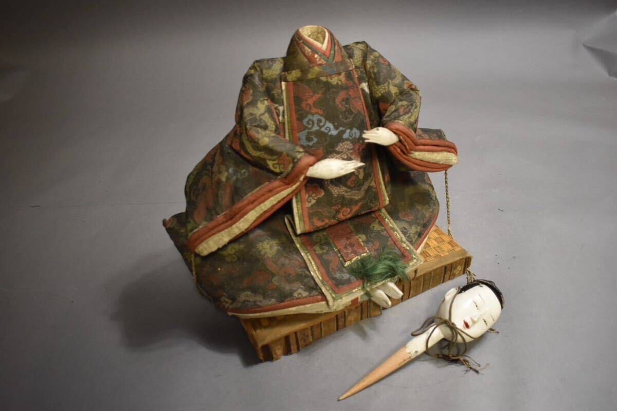 【英】A1119 時代 雛人形 Ｈ38~49cm 日本美術 置物 骨董品 美術品 古美術 時代品 古玩の画像4
