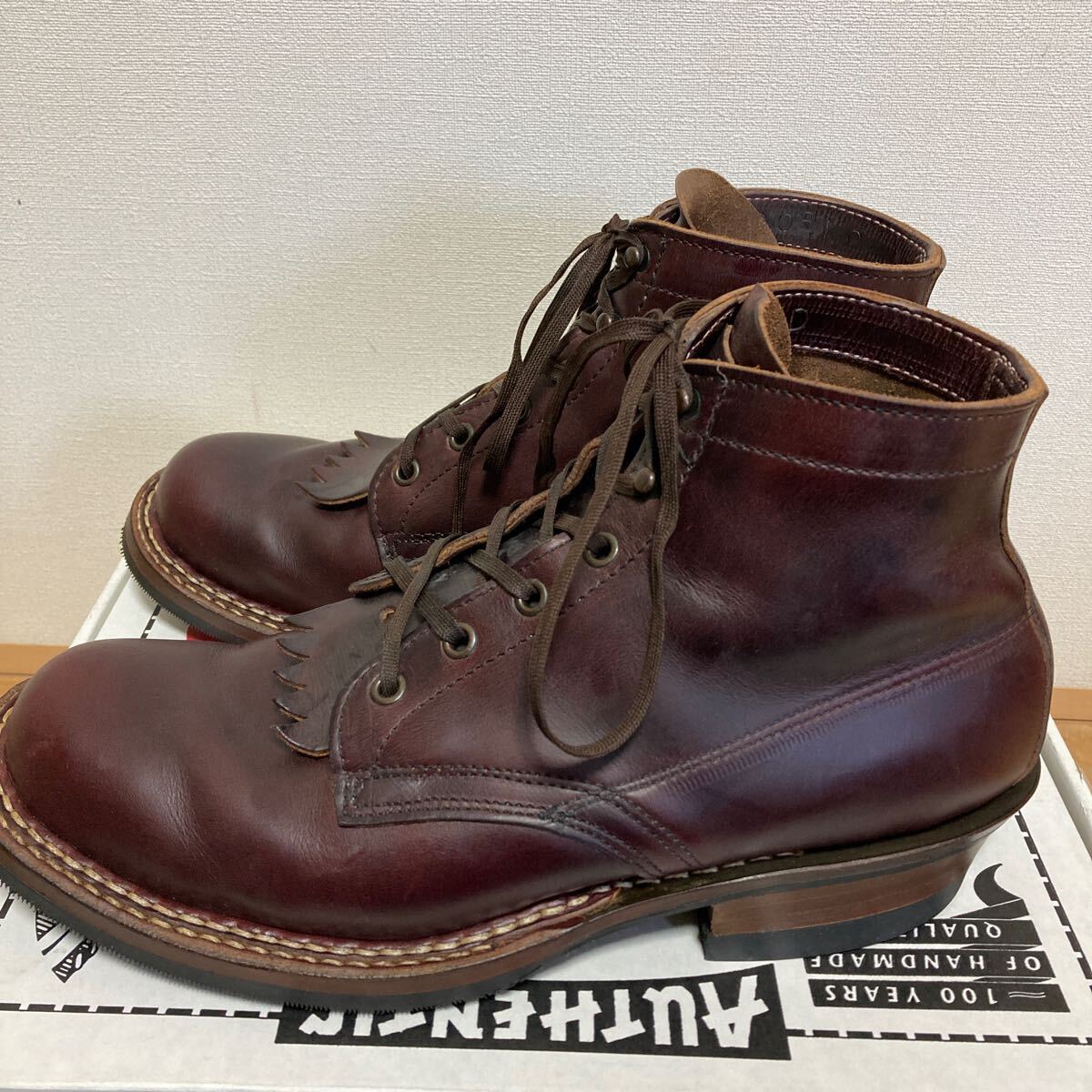 【美品】White's Boots 2332W ホワイツブーツ セミドレス レザーワークブーツ バーガンディ クロムエクセル サイズ10D 28cm USA製_画像2