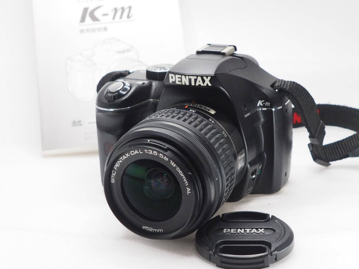 ★訳あり特価★ PENTAX ペンタックス K-m + SMC PENTAX-DA L 18-55mm F3.5-5.6＠3718_画像1