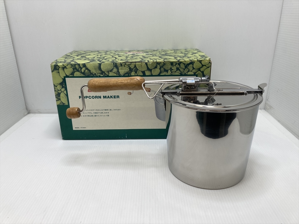 下松)Coleman コールマン ポップコーンメーカー 170-8021 長期保管未使用品 アウトドア キャンプ ◆★J240525R08B ME25A