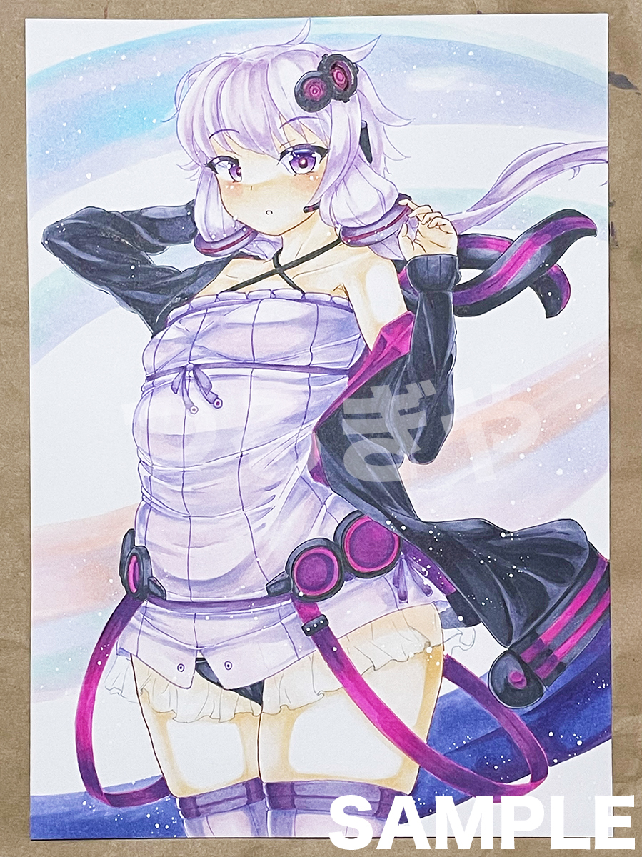 A4. month ...VOICEROID voice Lloyd same person hand-drawn illustrations color 