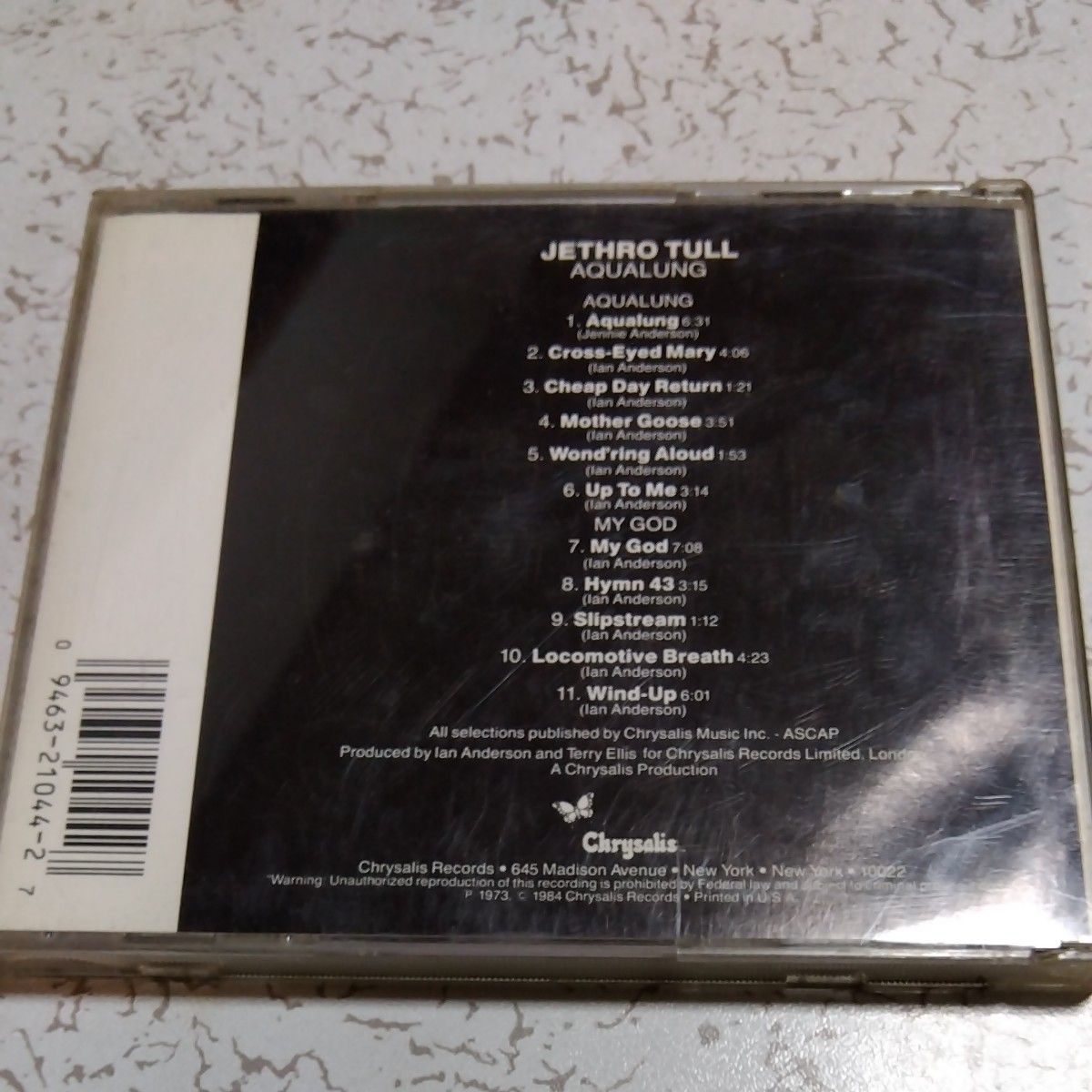 CD JETHRO TOLL  AQUALUNG