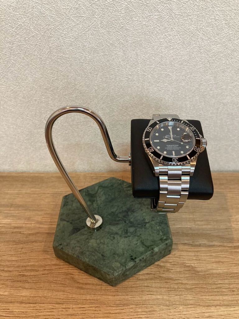 時計スタンド　台座は大理石　未使用品_時計は、出品物ではありません。