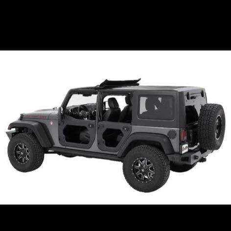 レア 販売終了品 Bestop Core Doors 07-18 Jeep Wrangler JK Unlimited 4ドア ハーフドア 美品 ラングラーJK ベストップ コアドア 札幌市_画像1