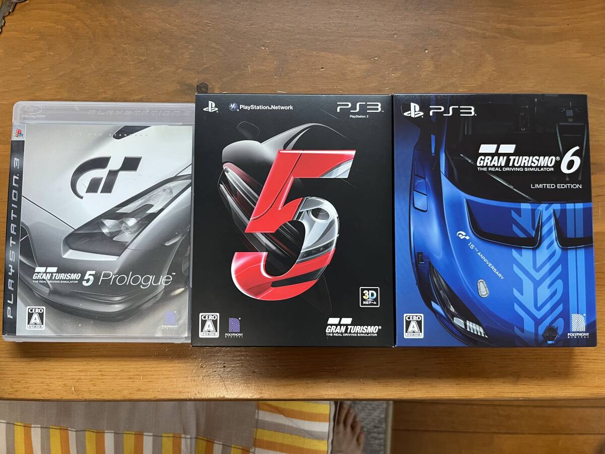 ★PS3　GT5　GT6　プロローグ　グランツーリスモ　3本セット　中古★_画像1