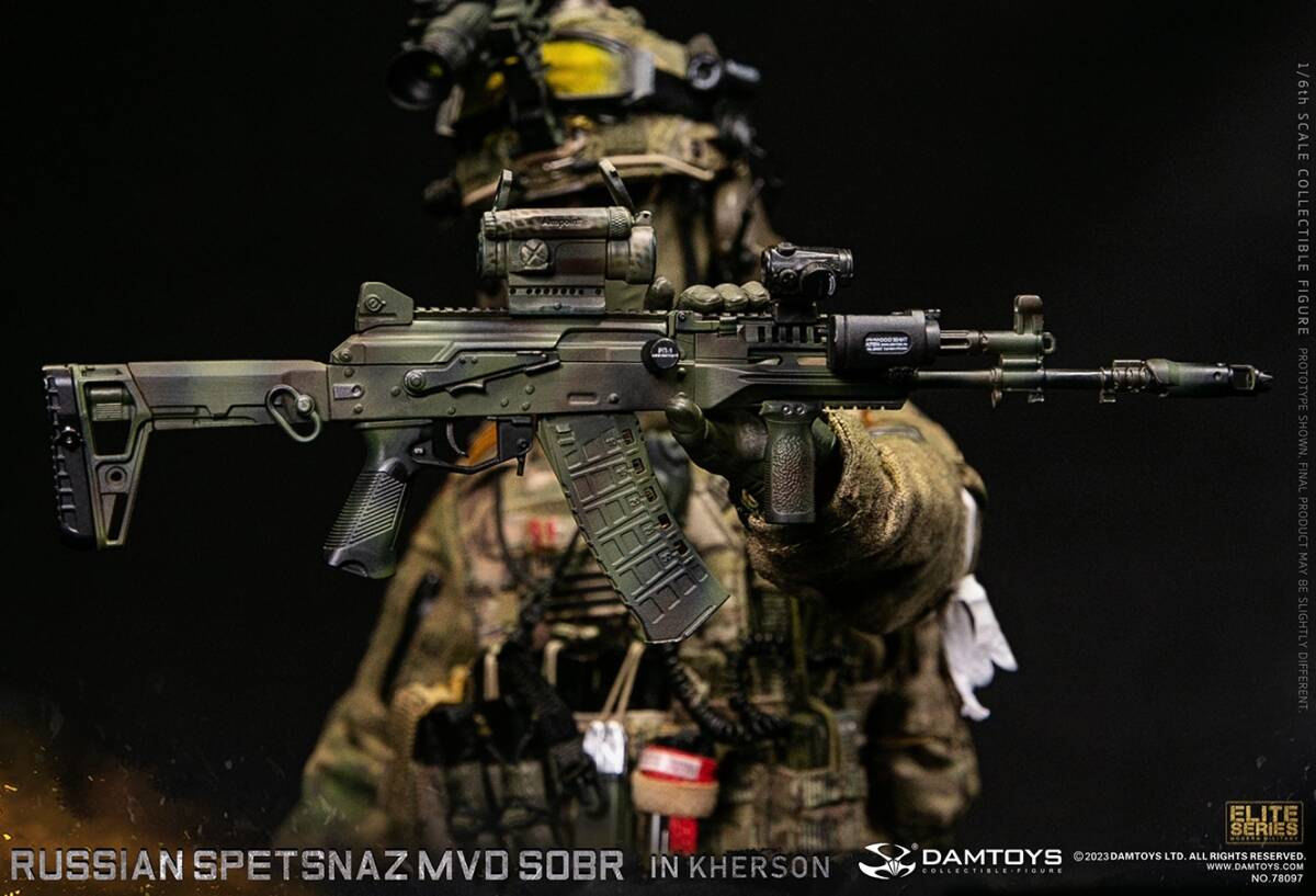 DAMTOYS 1/6 RUSSIAN SPETSNAZ MVD SOBR IN KHERSON 未開封新品 78097 検) DID 3R Easy&Simple Facepoolfigure ジャレッド レト_画像6