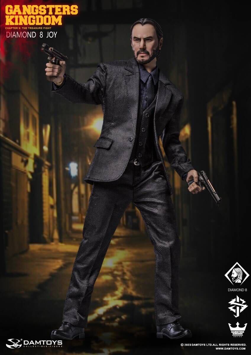 DAMTOYS 1/6 ギャングスターズ キングダム ダイヤモンド8 ジョイ JOY 新品 GK028 A 検) HOTTOYS ジョンウィック John Wick キアヌ リーブス_画像3