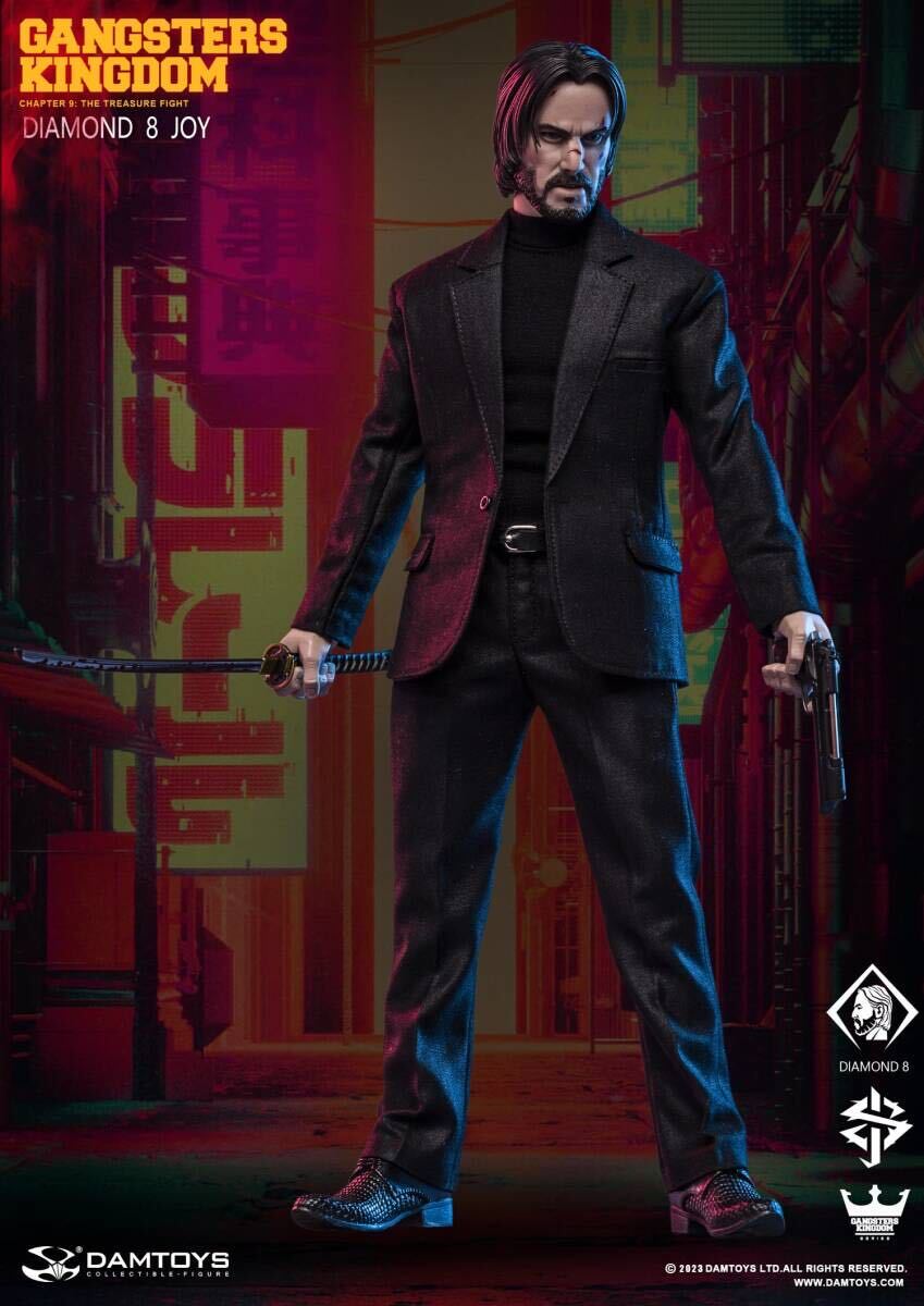 DAMTOYS 1/6 ギャングスターズ キングダム ダイヤモンド8 ジョイ JOY 新品 GK028 A 検) HOTTOYS ジョンウィック John Wick キアヌ リーブス_画像2