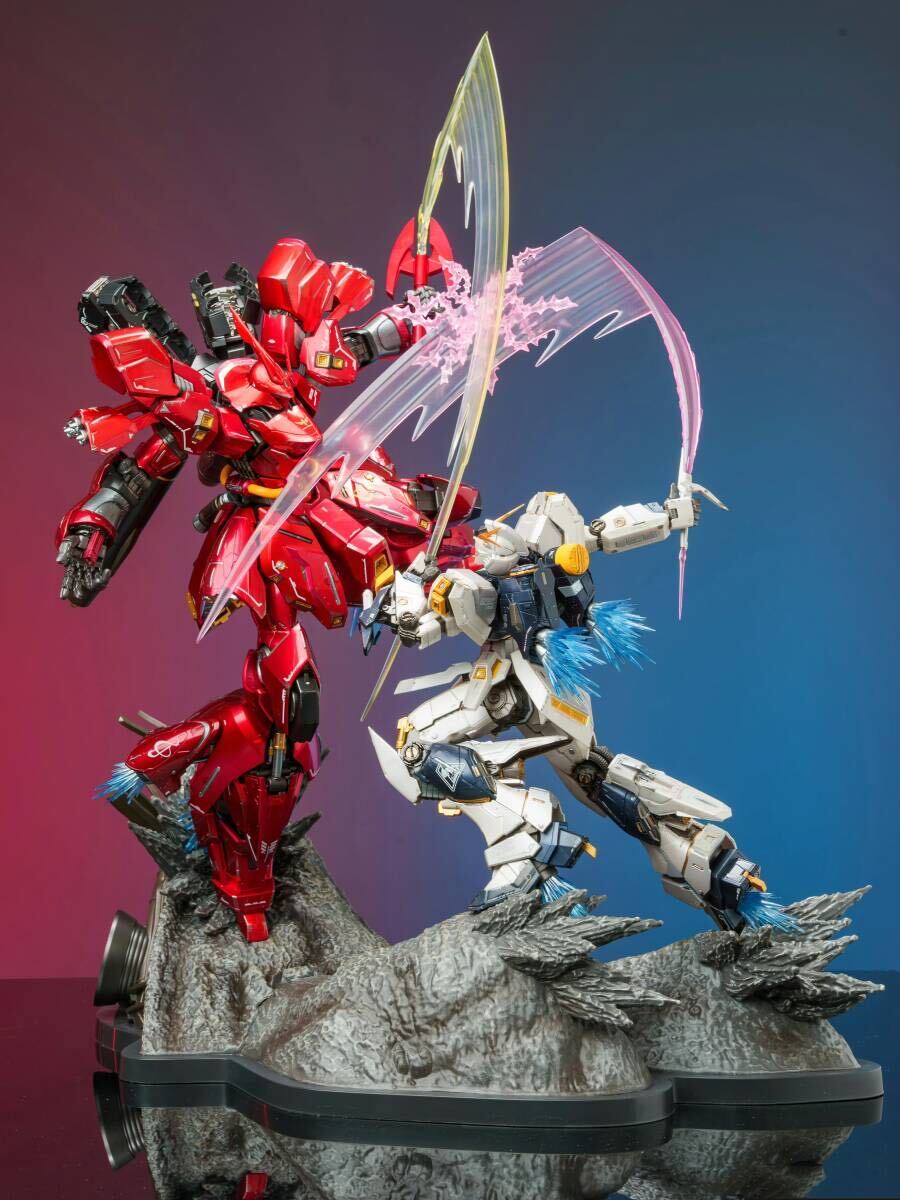 バンダイ 海外限定 BN FIGURE DX シリーズ 第二弾 νガンダム VS サザビー BANDAI 正規品 0079 0081 機動戦士ガンダム スタチューの画像6