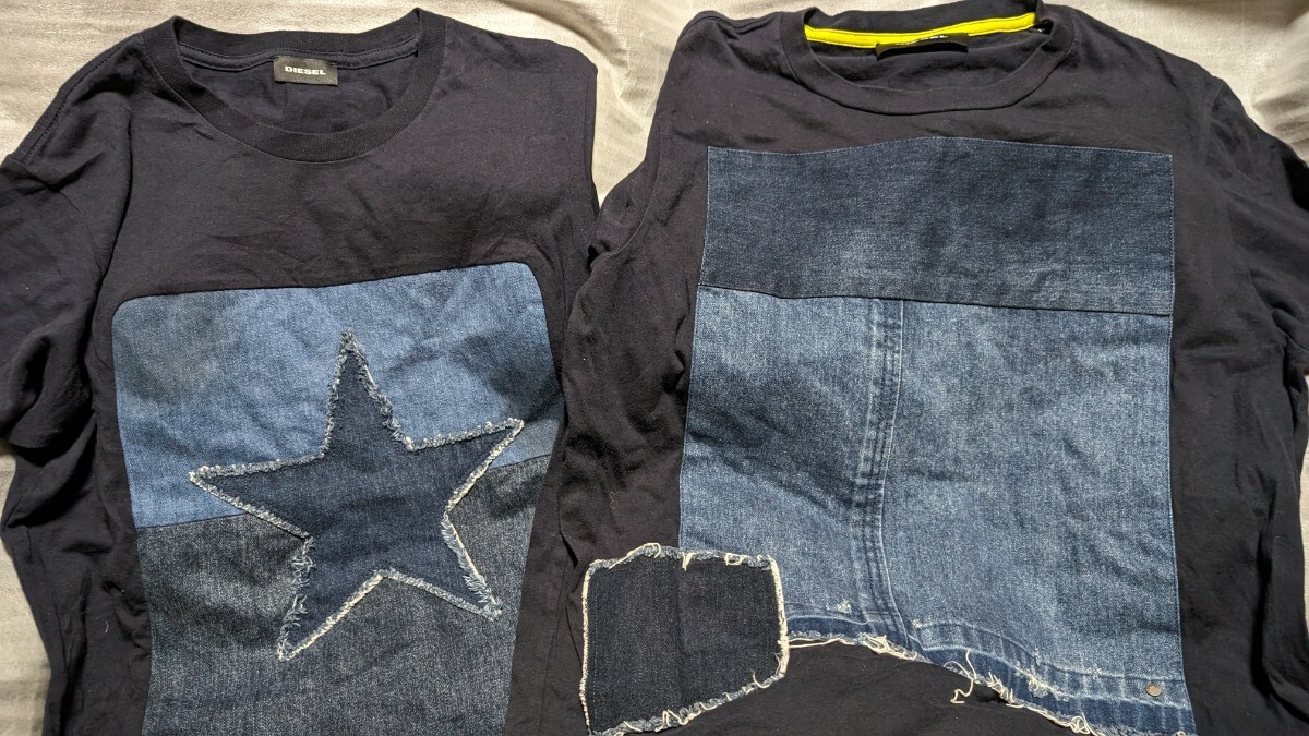 DIESEL ダメージ デニム Tシャツ2枚+オマケ 送料込