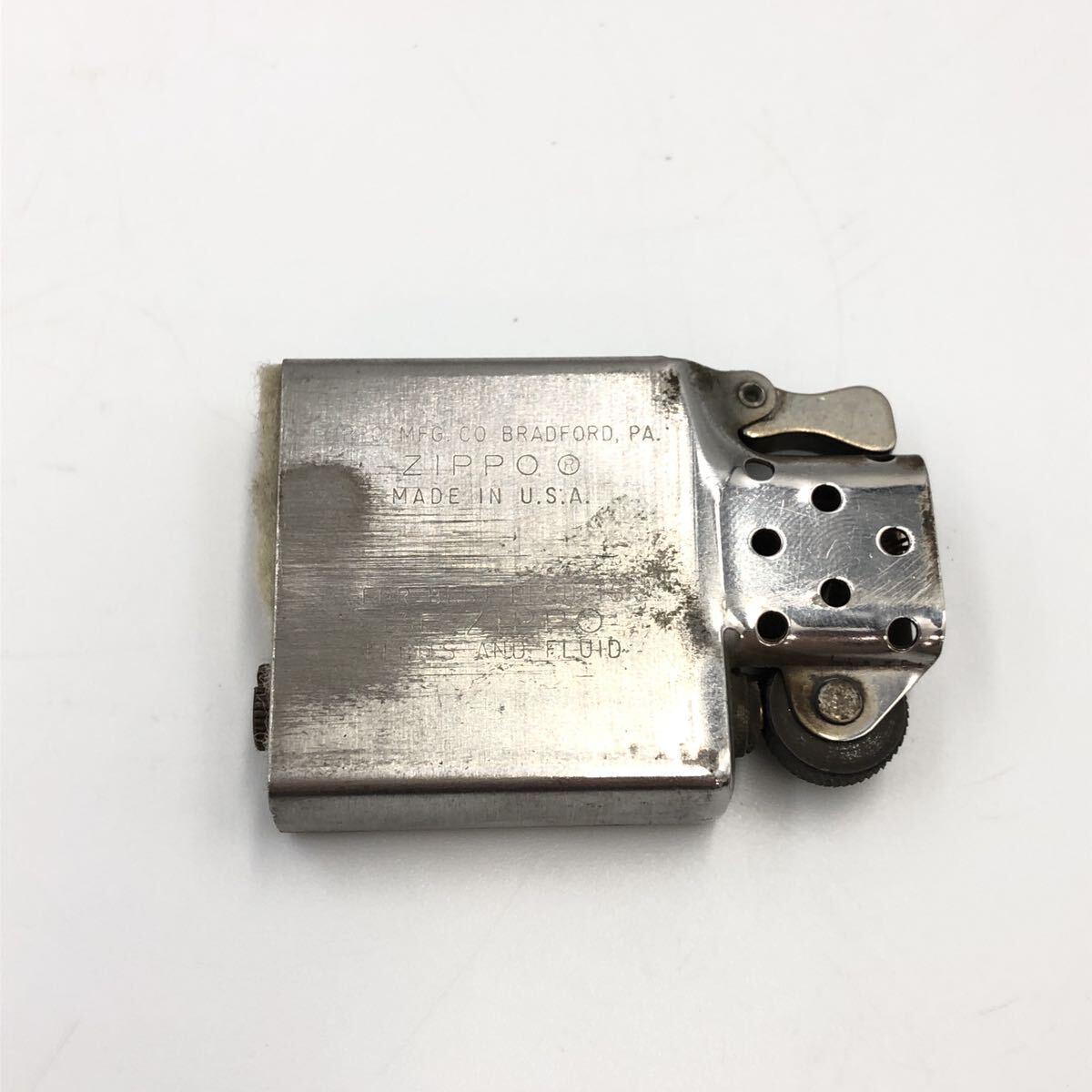 5.14MY-E1571★ZIPPO★ジッポ ジッポー シルバーカラー 無地 オイルライター 1982年製 lighter 喫煙具 コレクションDB5/DE0_画像6