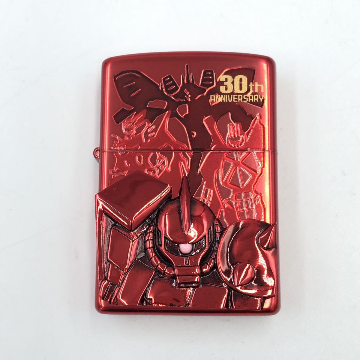 5.14AK-E1575★ZIPPO ガンダム 30周年記念★ジッポー GUNDAM 30th ANNIVERSARY オイルライター 2009年製 lighter 喫煙具 DI0/EA8_画像2