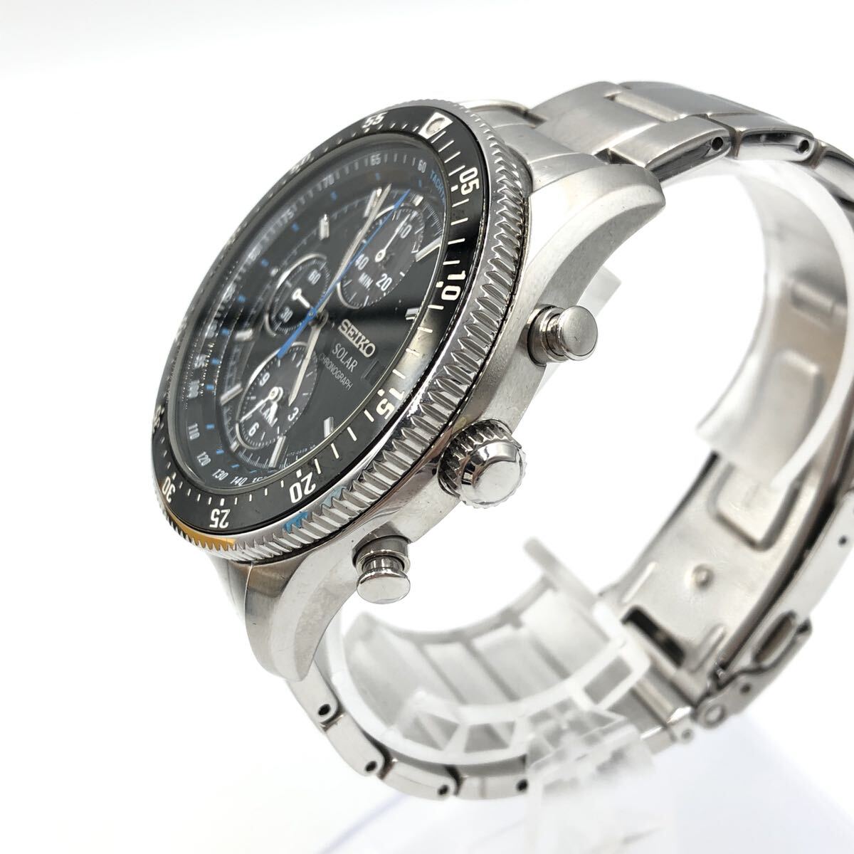 5.16TC-Y360*SEIKO PROSPEX wristwatch * Seiko prospec V172-0AD0 solar chronograph brand watch DF5/DI2