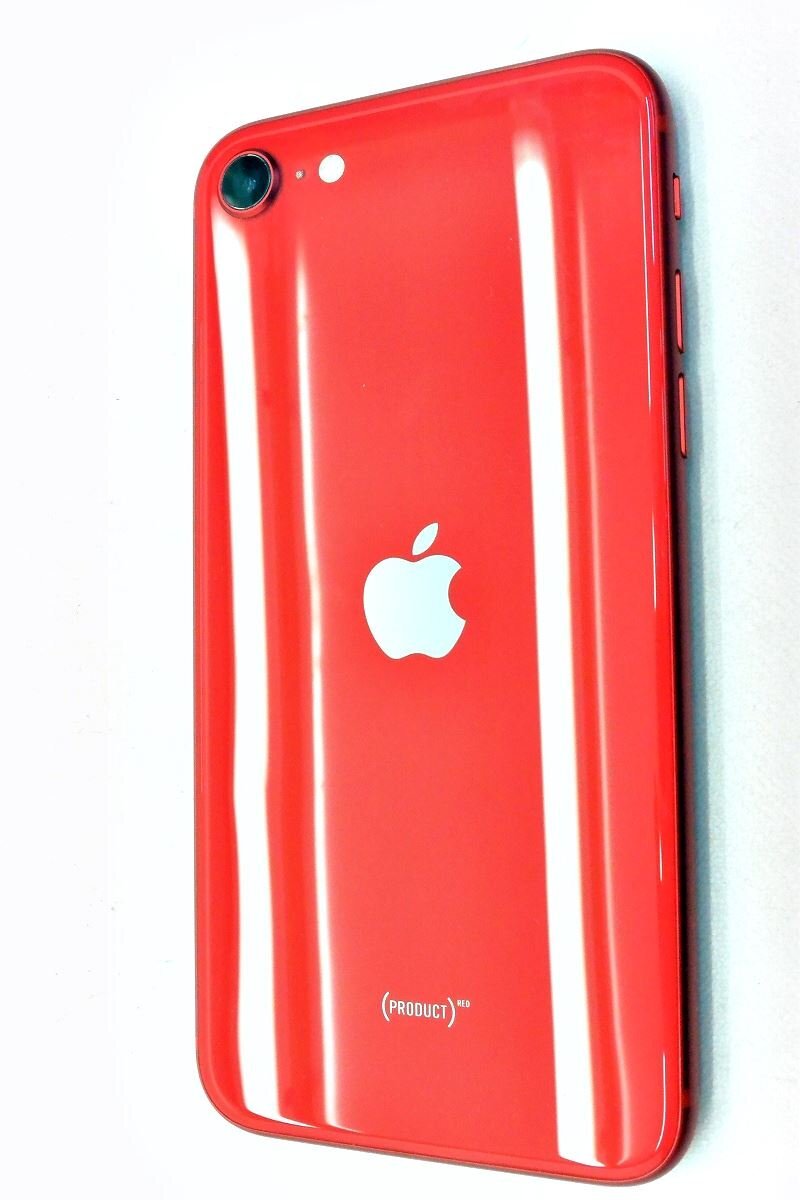 白ロム au Apple iPhoneSE(第2世代) 64GB iOS17.4.1 (PRODUCT)RED MX9U2J/A 初期化済 【m023216】_画像2