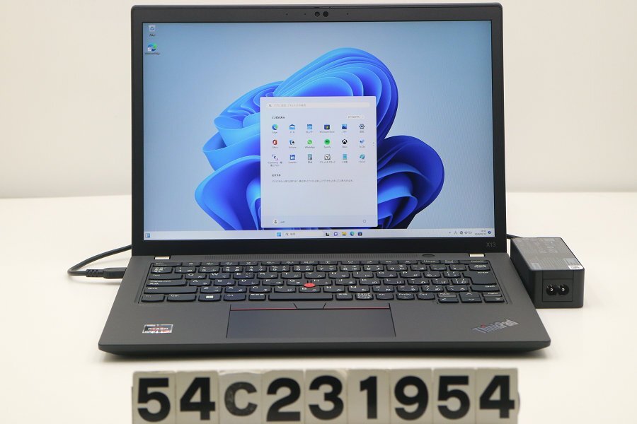 Lenovo ThinkPad X13 Gen2 Ryzen 5 Pro 5650U 2.3GHz/8GB/256GB(SSD)/13.3W/WUXGA(1920x1200)/LTE/Win11 【54C231954】_画像1