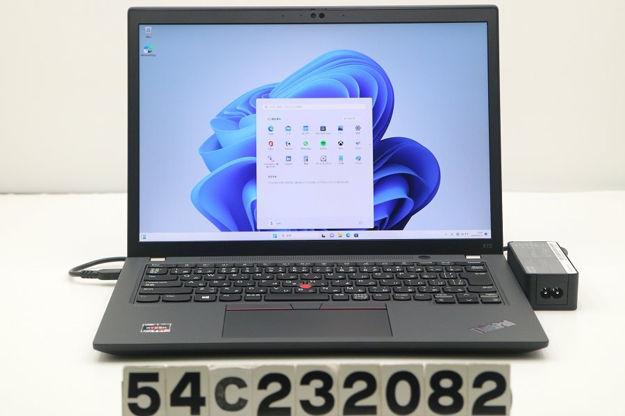 Lenovo ThinkPad X13 Gen2 Ryzen 5 Pro 5650U 2.3GHz/8GB/256GB(SSD)/13.3W/WUXGA(1920x1200)/LTE/Win11 【54C232082】_画像1