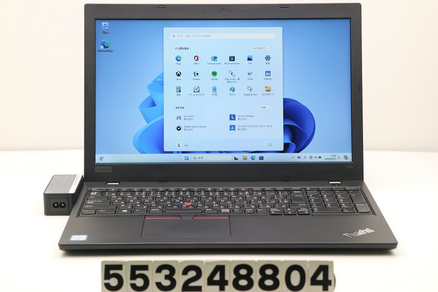 Lenovo ThinkPad L580 Core i3 8130U 2.2GHz/8GB/256GB(SSD)/15.6W/FWXGA(1366x768)/Win11 【553248804】_画像1