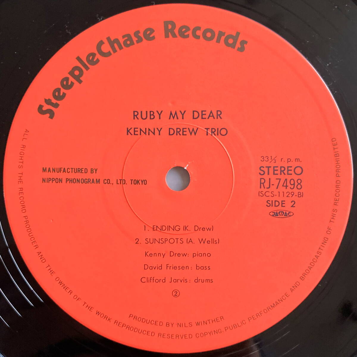 【SteepleChase国内盤】KENNY DREW TRIO / RUBY MY DEAR 新品同様_画像6