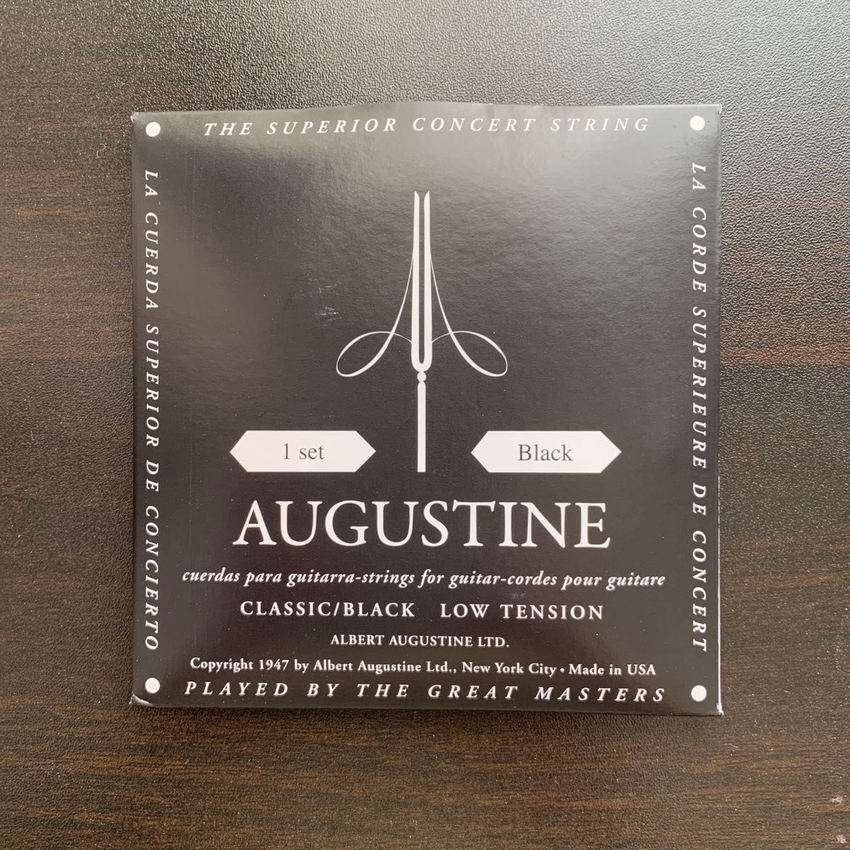 クラシックギター弦 AUGUSTINE 黒　6弦セット