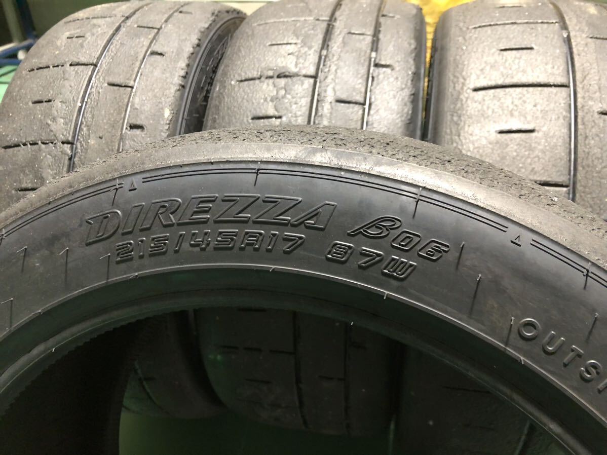 ⑥ DUNLOP DIREZZA β06 215/45R17 4шт.@6~7 часть гора 2023 год производство 