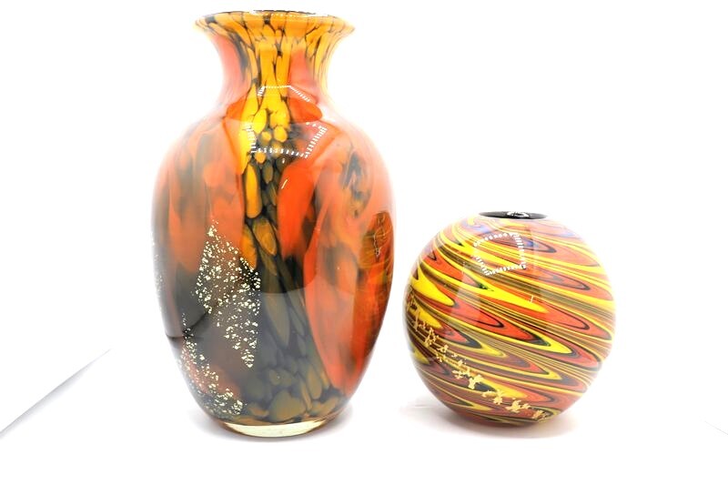 KAMEI GLASS ( turtle i glass ) vase / flower go in / flower base marble 2. interior antique 