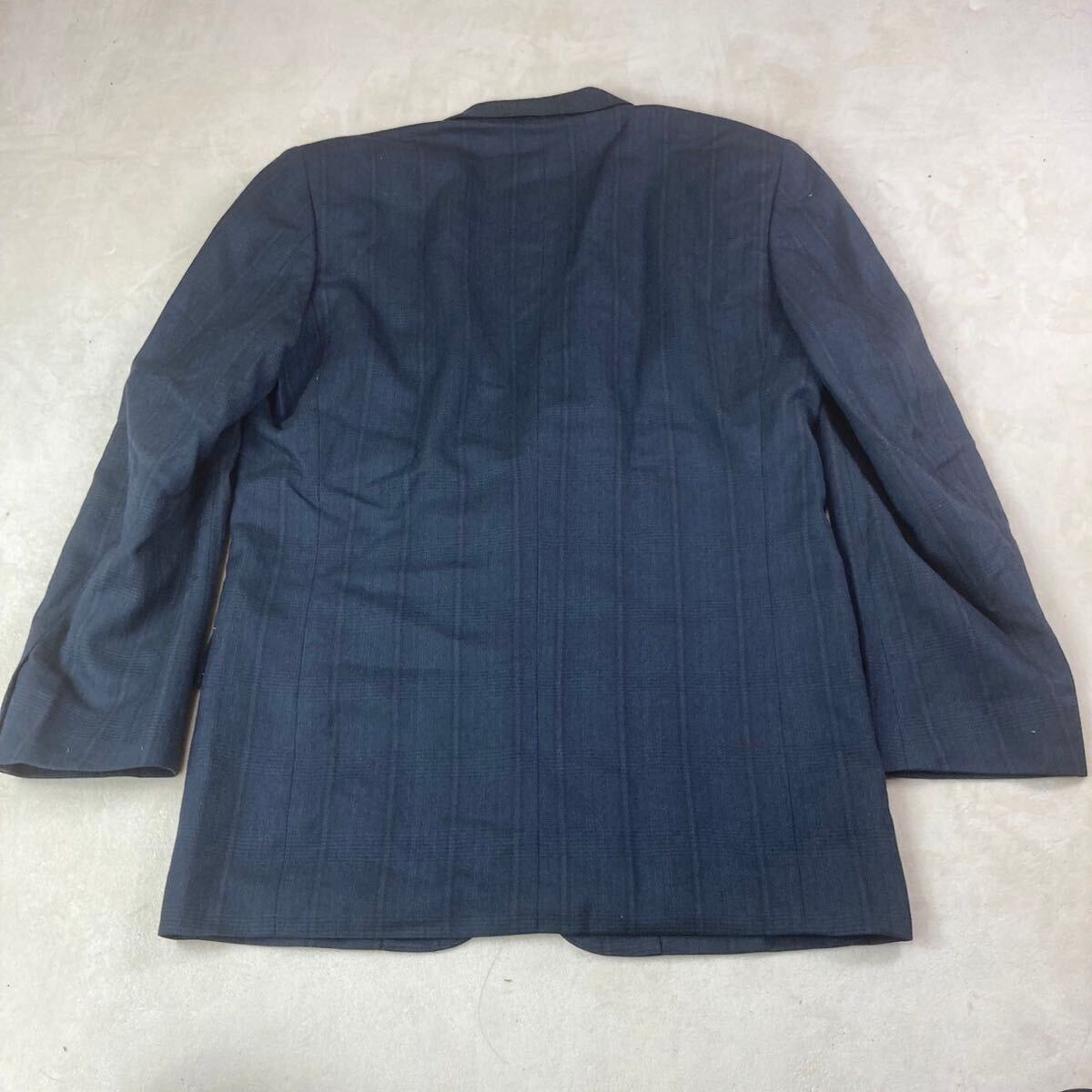 美品　イヴサンローラン　スーツ　セットアップ　ネイビー　XL ストライプ　ハイブランド　最高級　紺ブレ　テーラードジャケット　YSL_画像3