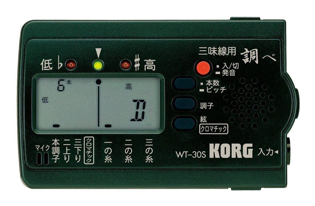 即決◆新品◆送料無料KORG WT-30S 三味線用 調べ 三味線専用チューナー/メール便_画像1