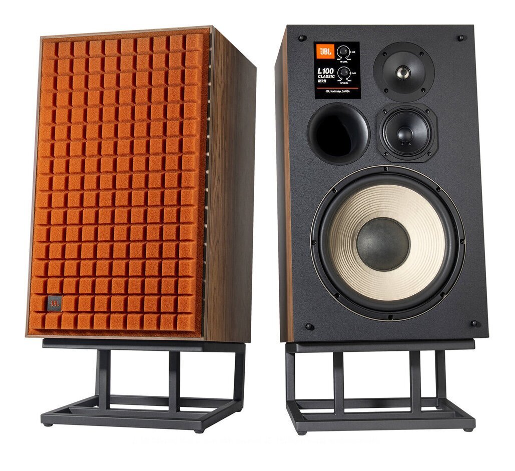 即決◆新品◆送料無料JBL L100 Classic MK2 ORANGE + JS150BLK オレンジ(ペア) ブックシェルフ スピーカー/専用スタンド付/代金引換不可_画像1